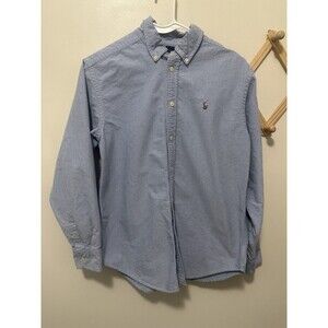Lauren Ralph Lauren Boys Size 16 Blue Long Sleeve Dress Shirt